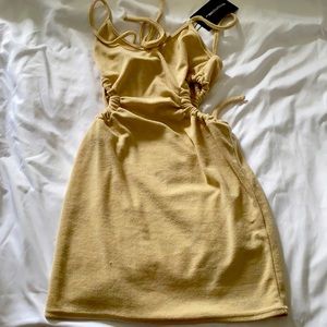 Cut-out side mini dress